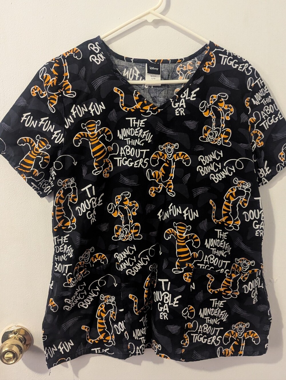 Disney Tigger Scrub Top